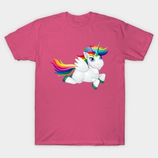 Flying Rainbow Unicorn T-Shirt